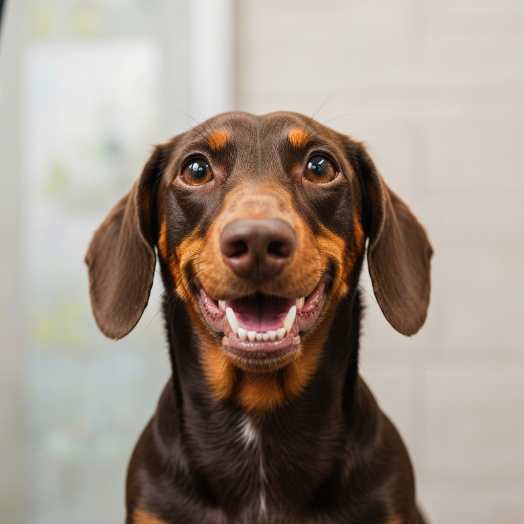 Dog teeth cleaning result 1