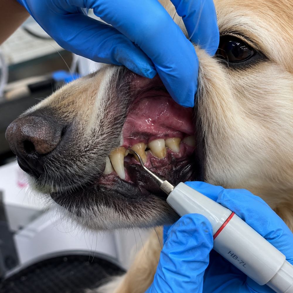 Dog teeth cleaning