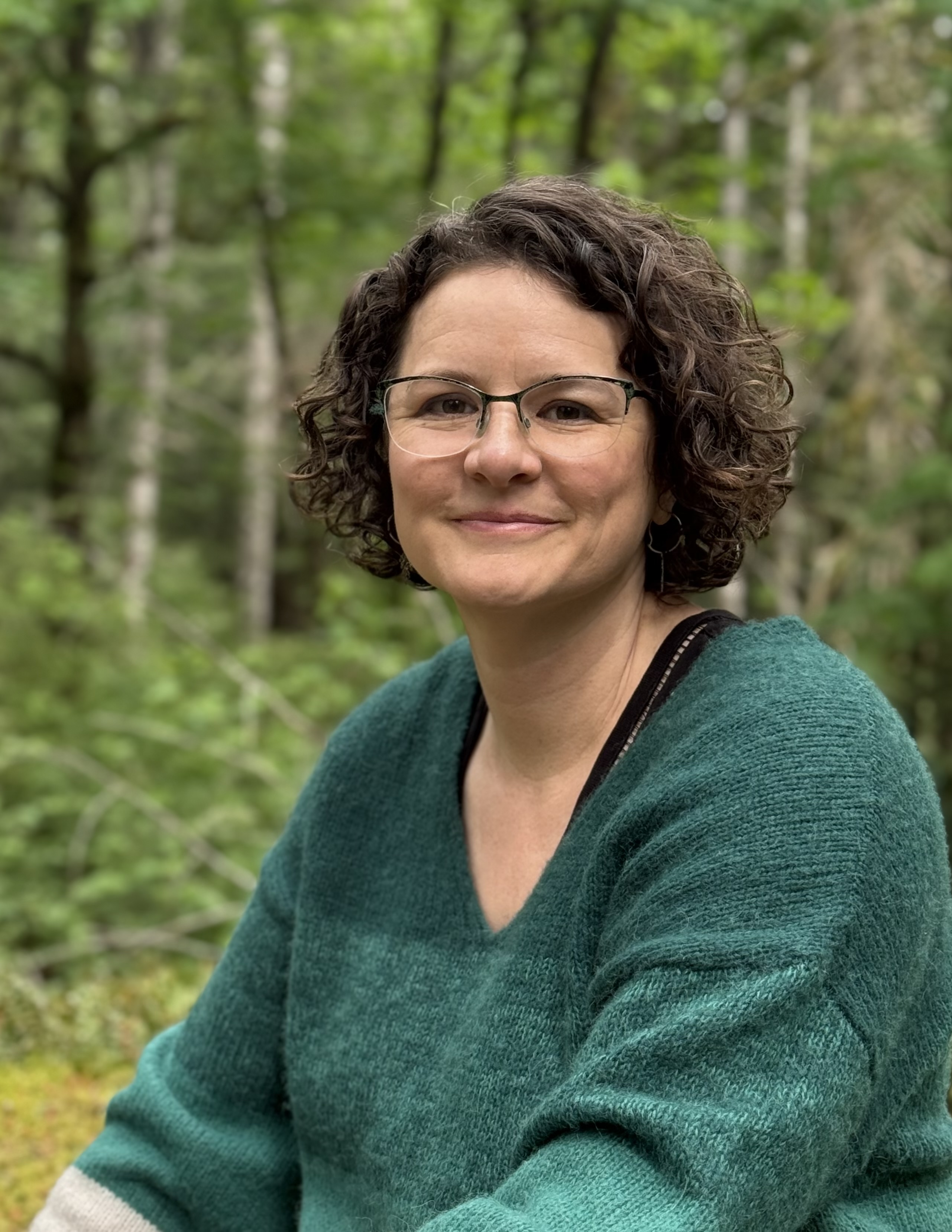 Vanya Laporte in nature, embodying mindful connection and trauma-informed therapy in Victoria, BC.