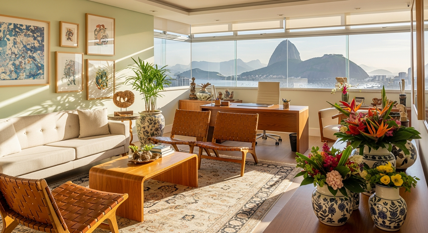 Interior premium da clínica