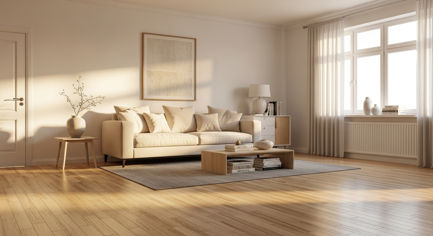 Clean living room