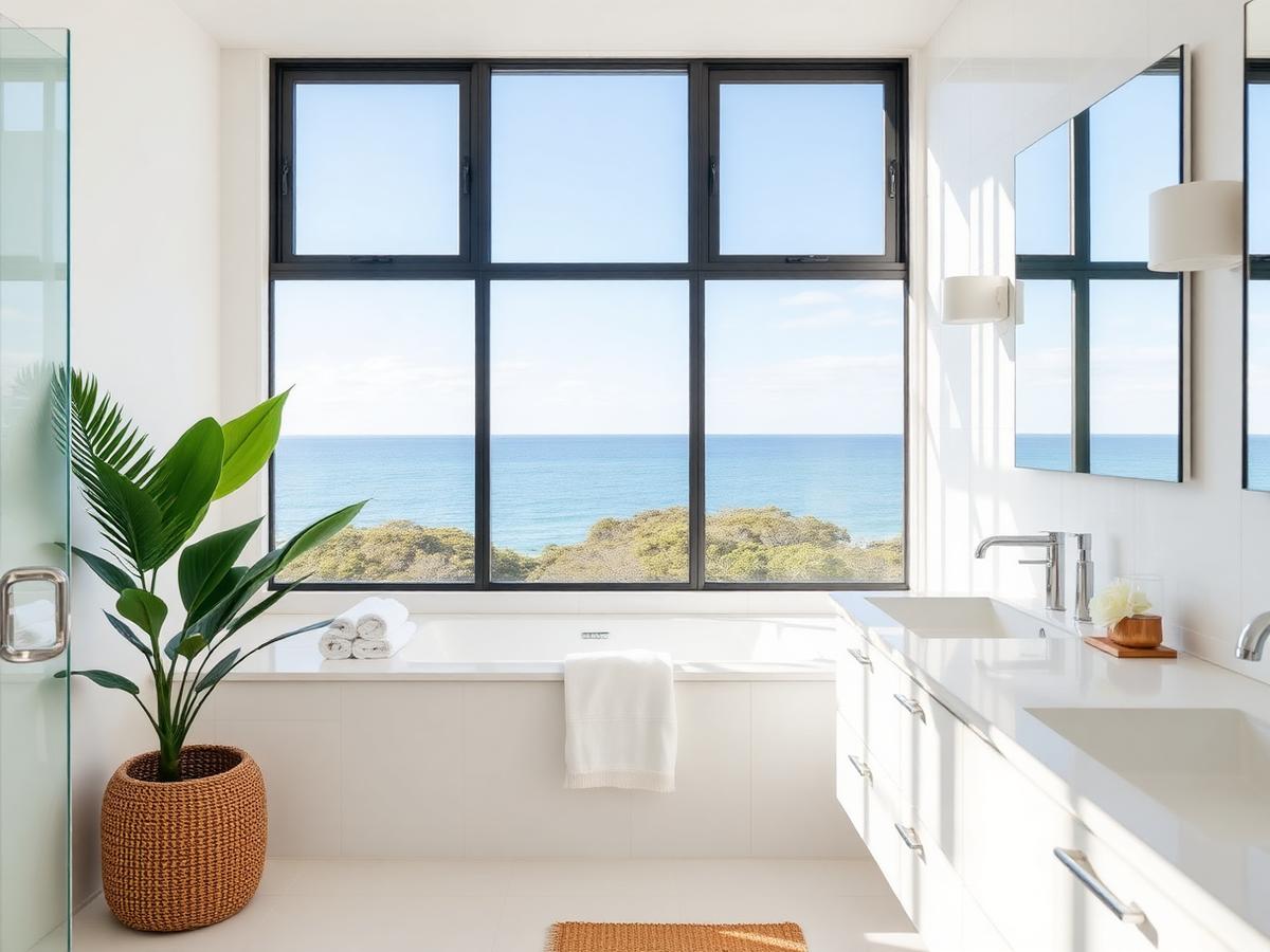 Sparkling clean bathroom - organic cleaning service Noosa