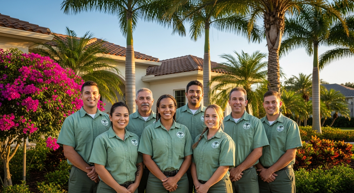 Ocean Breeze Landscaping team in South Florida