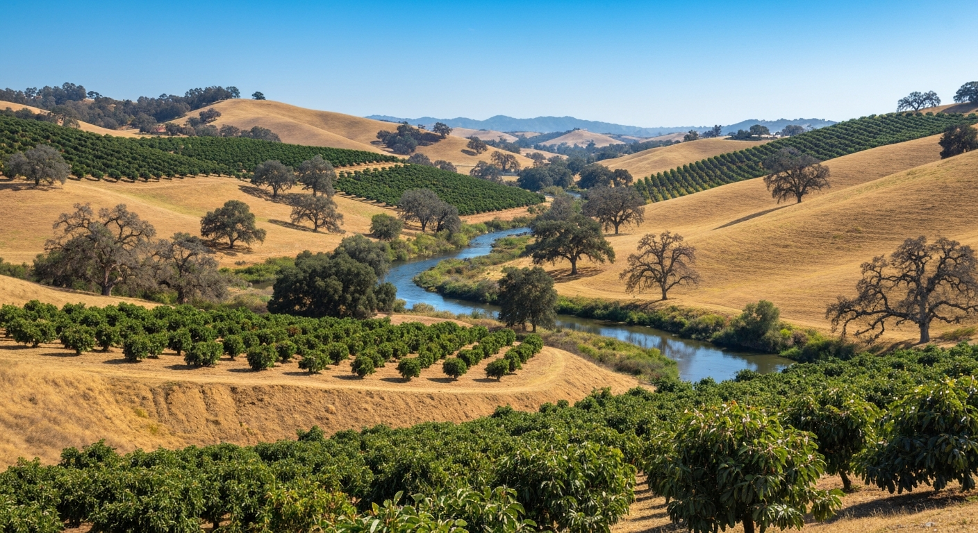 Scenic view of Fallbrook, CA