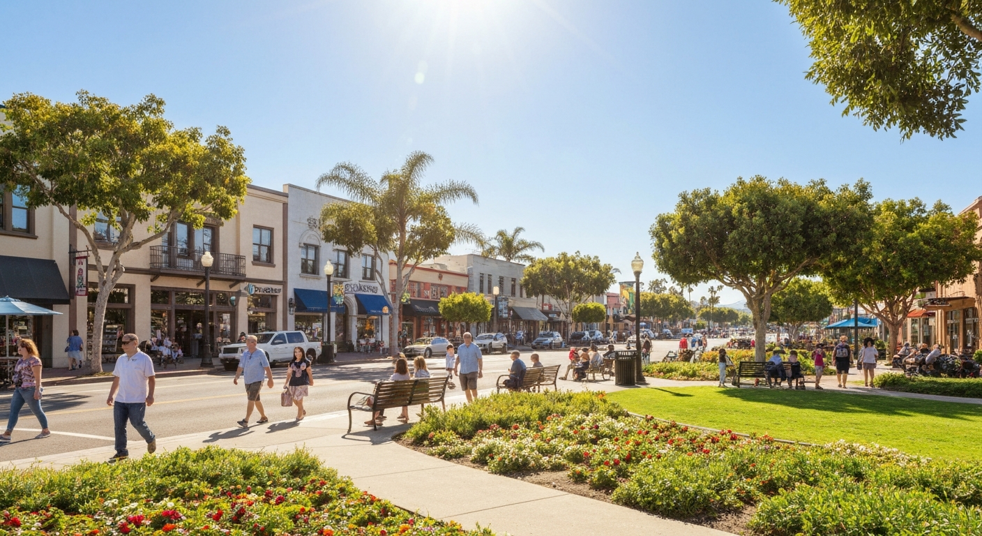Beautiful sunny day in Vista