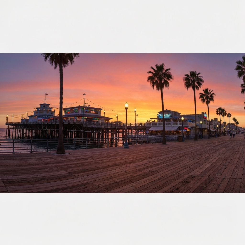 Coastal dining and restaurants near Oceanside Pier, California