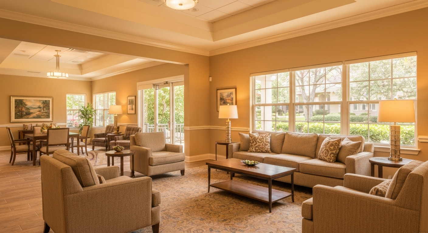 Comfortable and bright assisted living community