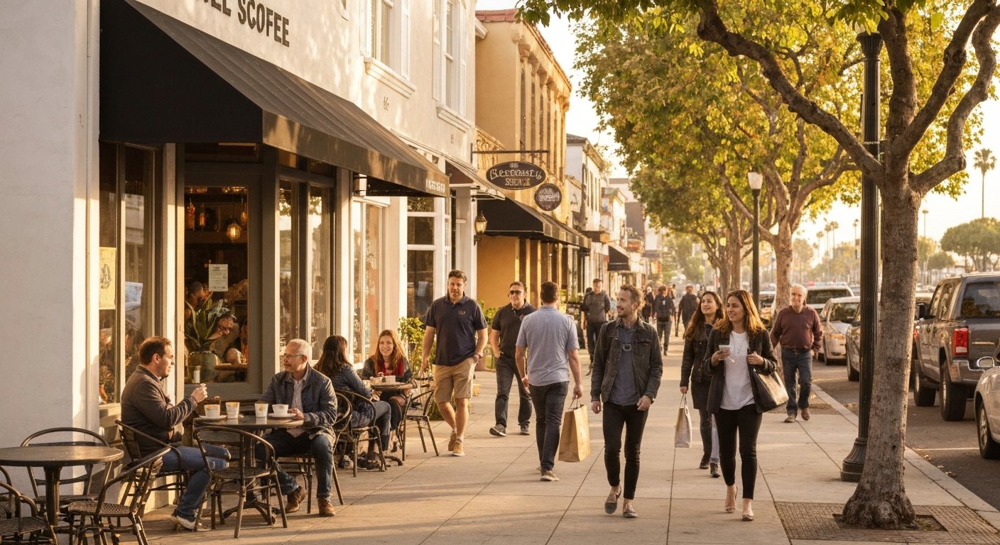 Lively outdoor community event in North County