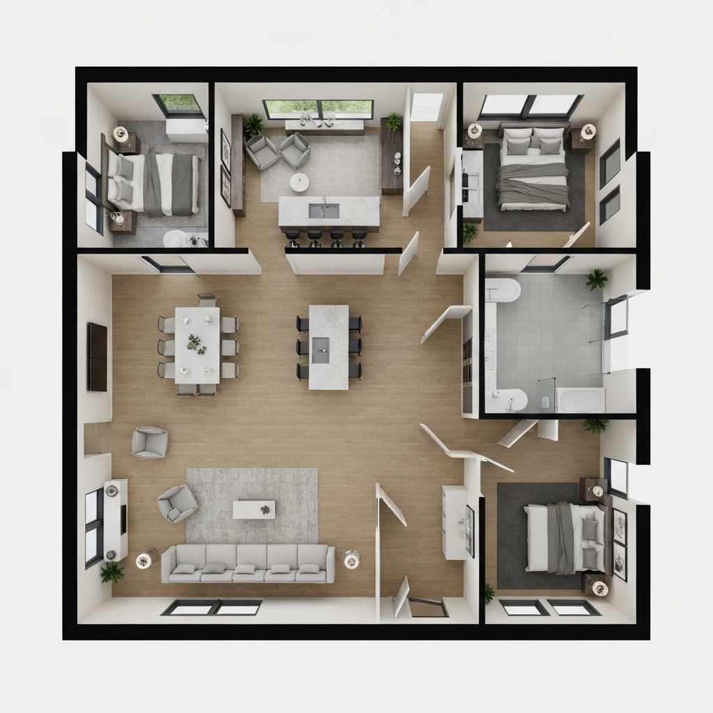 AI Floorplans - Modern Luxury