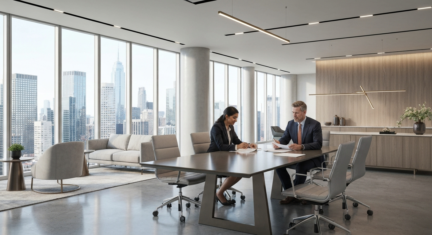 Real estate professionals working together