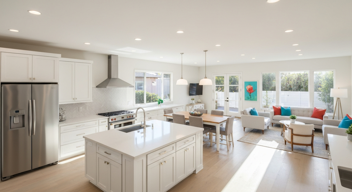 Beautifully renovated modern kitchen in Southern California