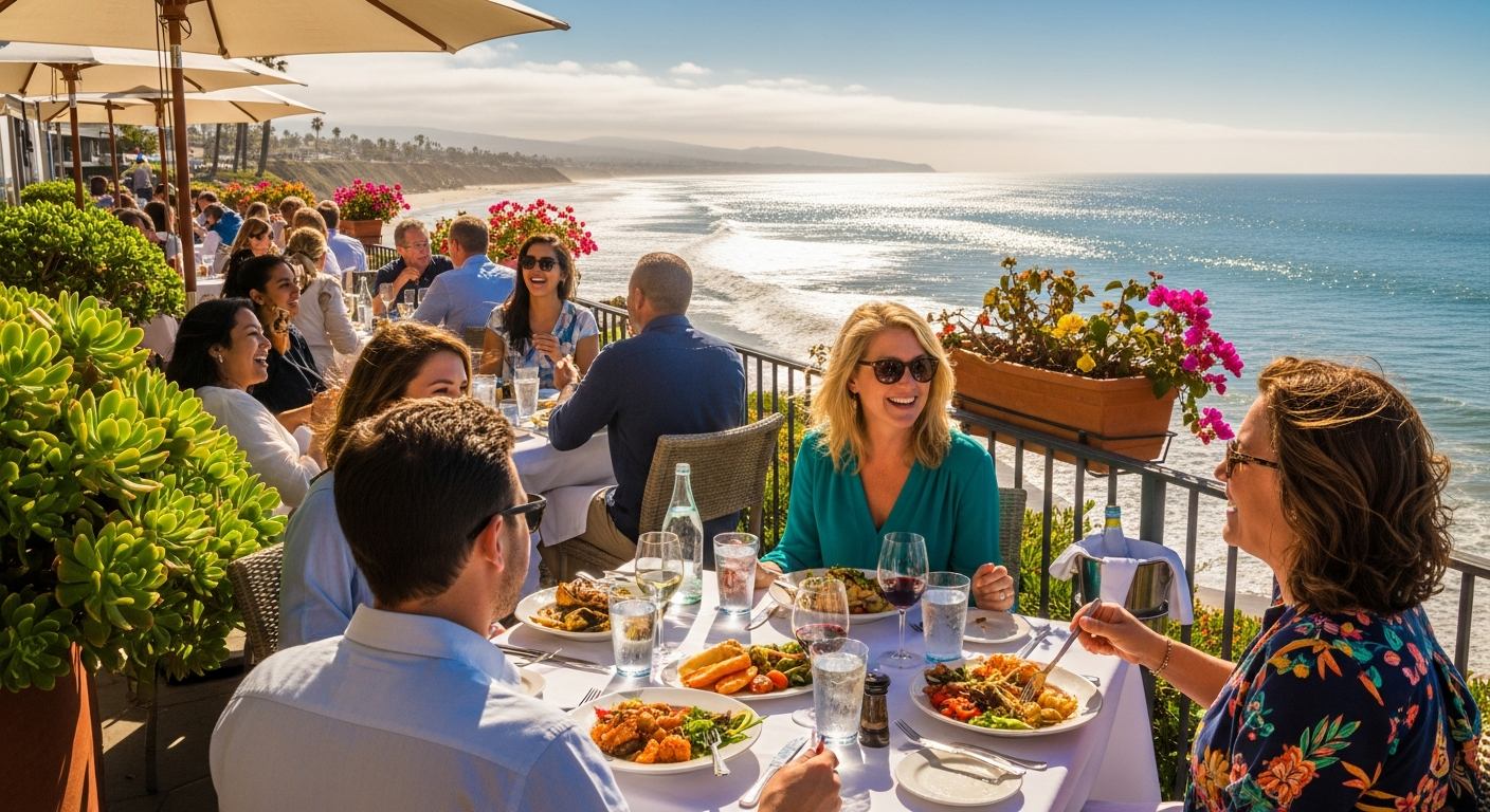 Coastal dining and restaurants in Encinitas, California