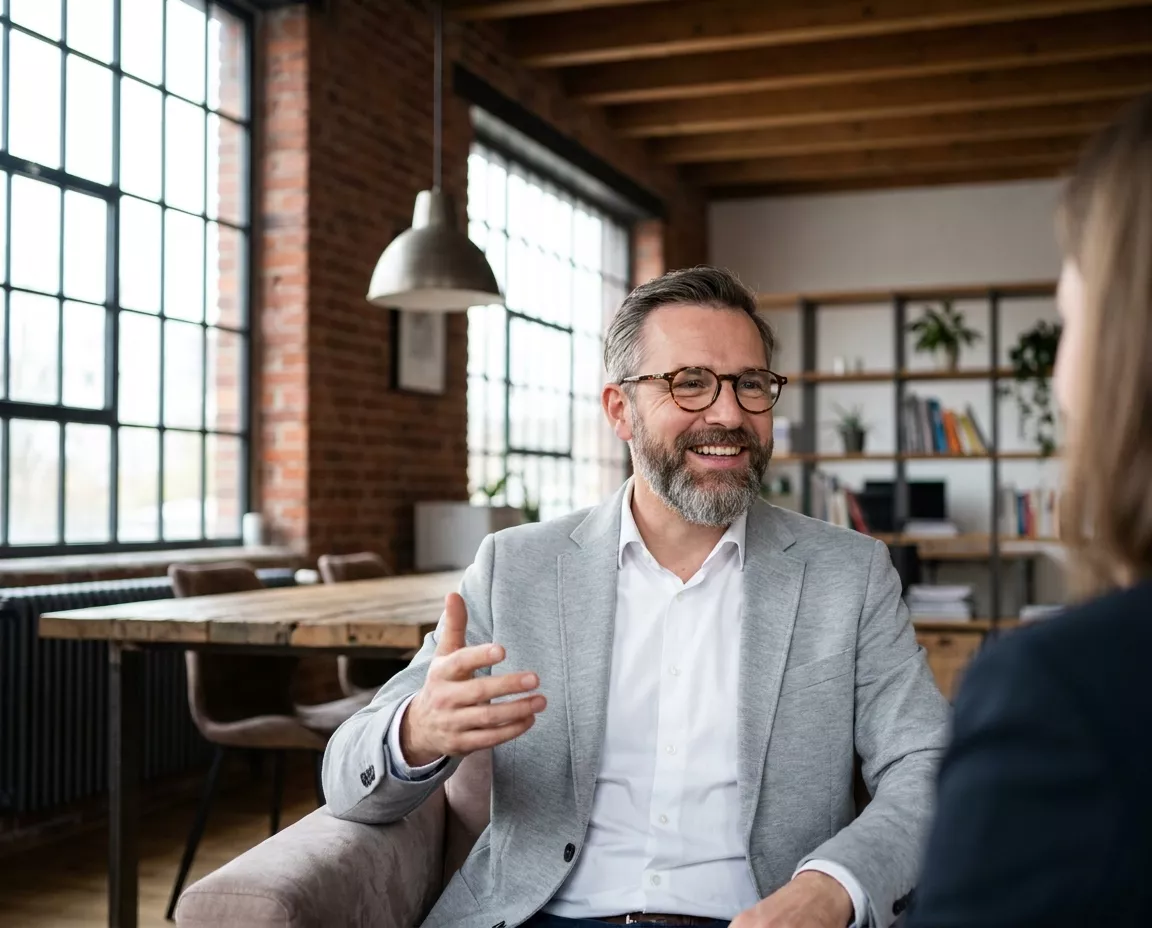 Entspannter Unternehmer