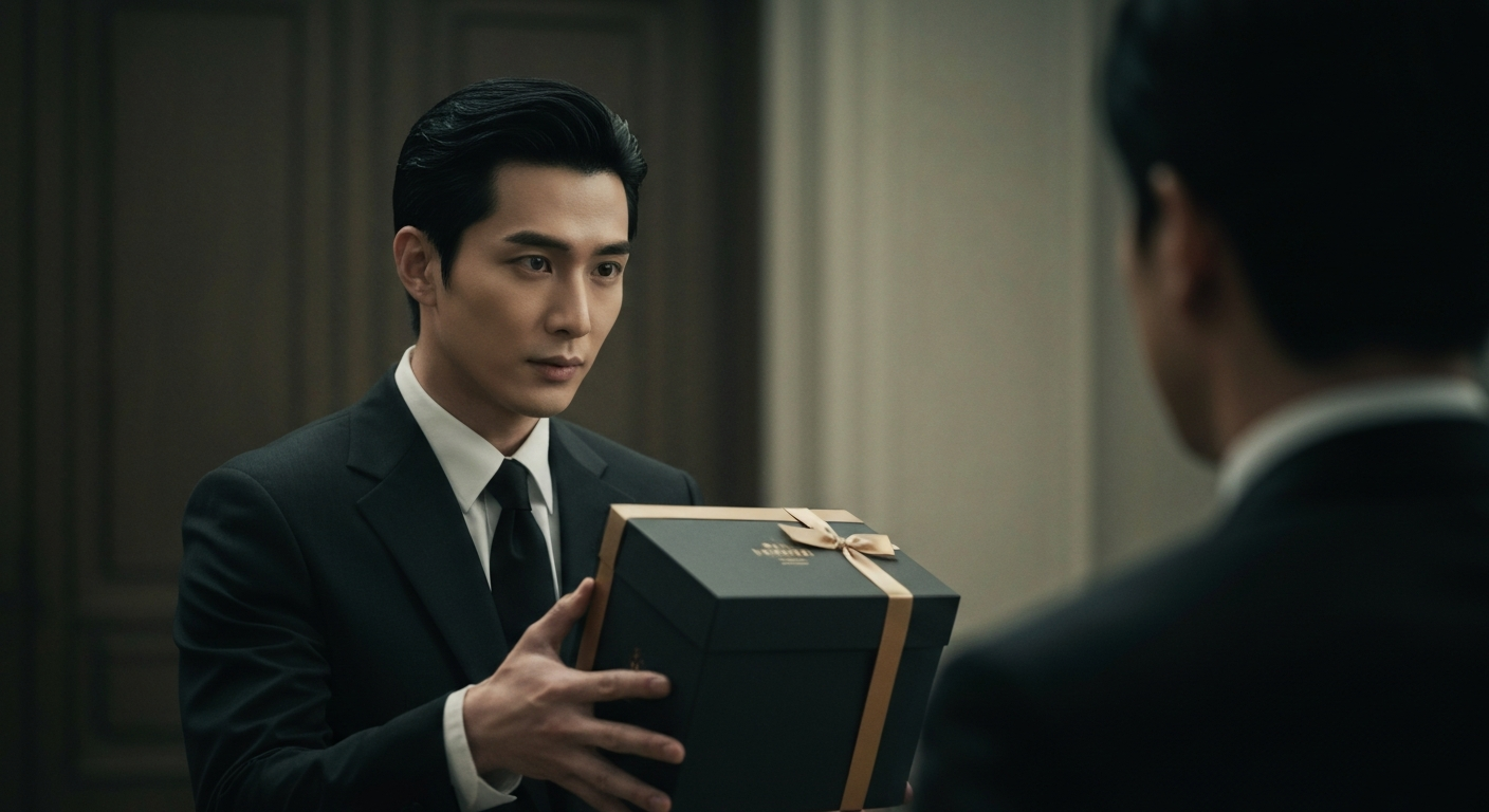 Man receiving gift
