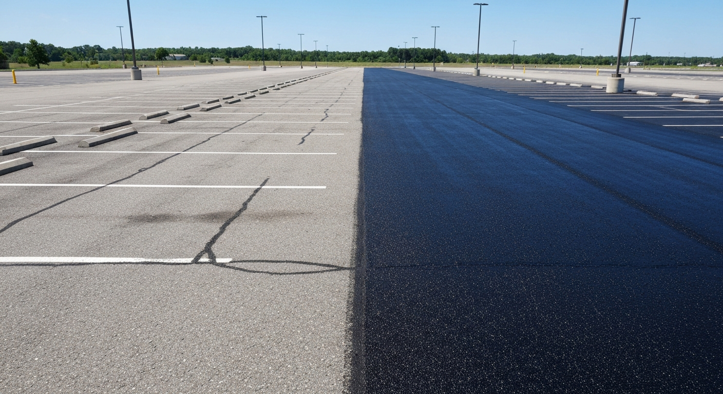 Commercial Lot Seal Coating