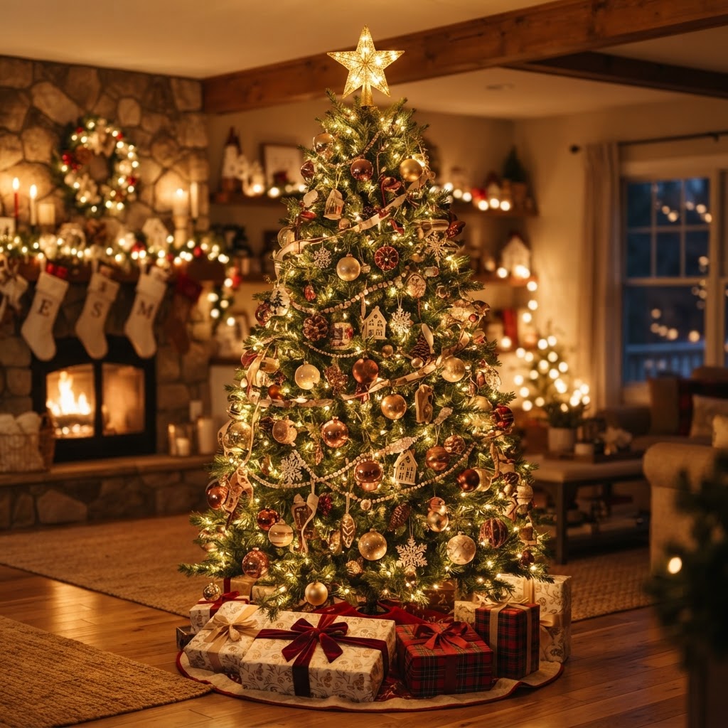 Love Society's Christmas Give — decorated Christmas tree