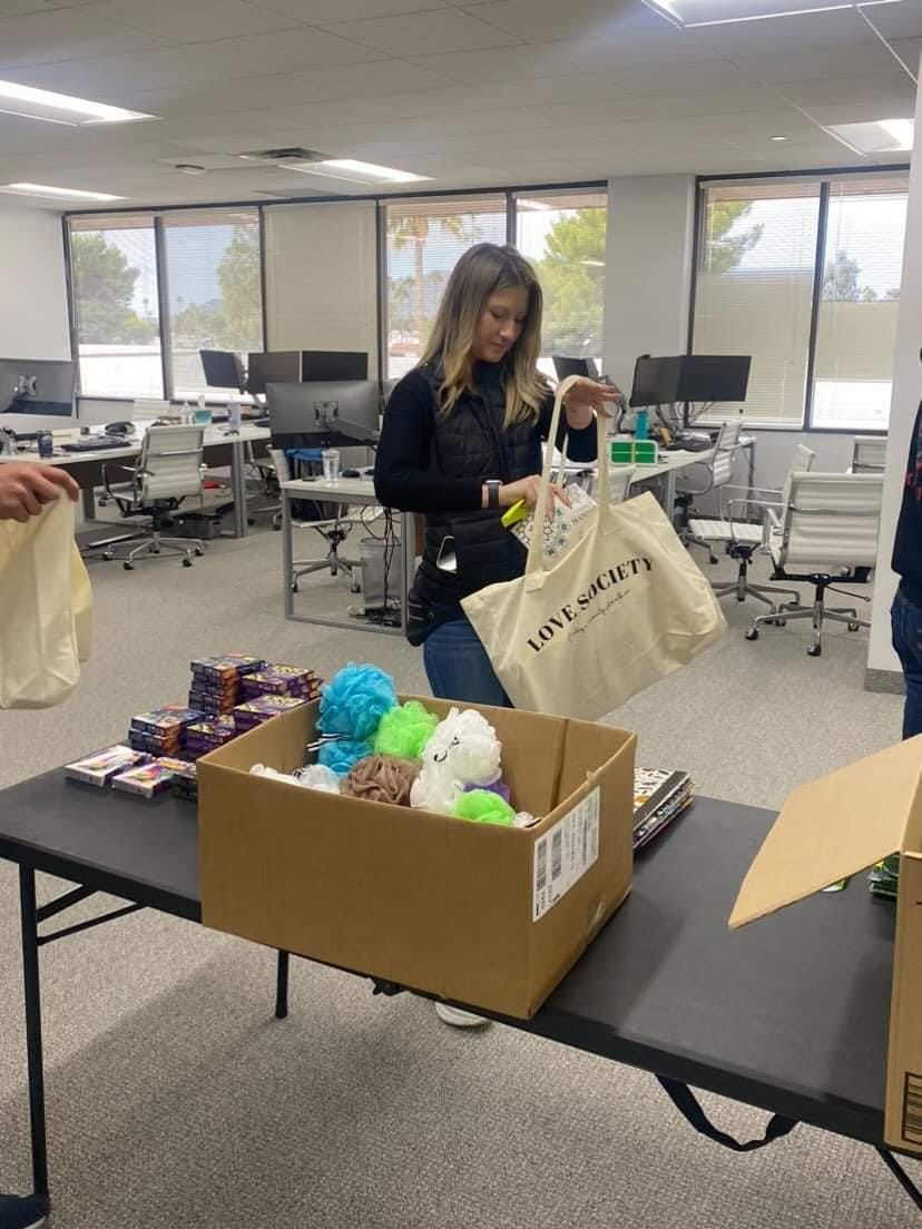Bringing a donation to an event