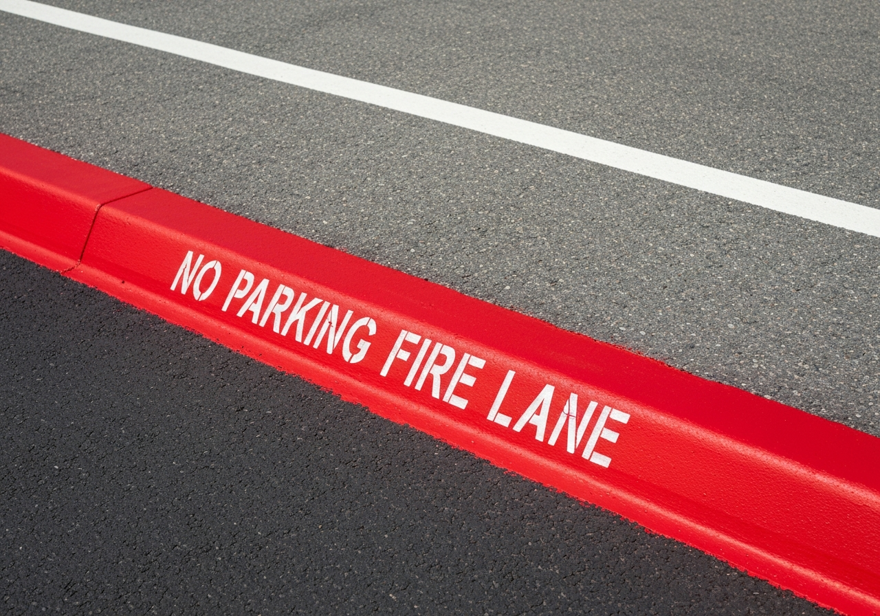 Fire Lane Striping & Curb Painting
