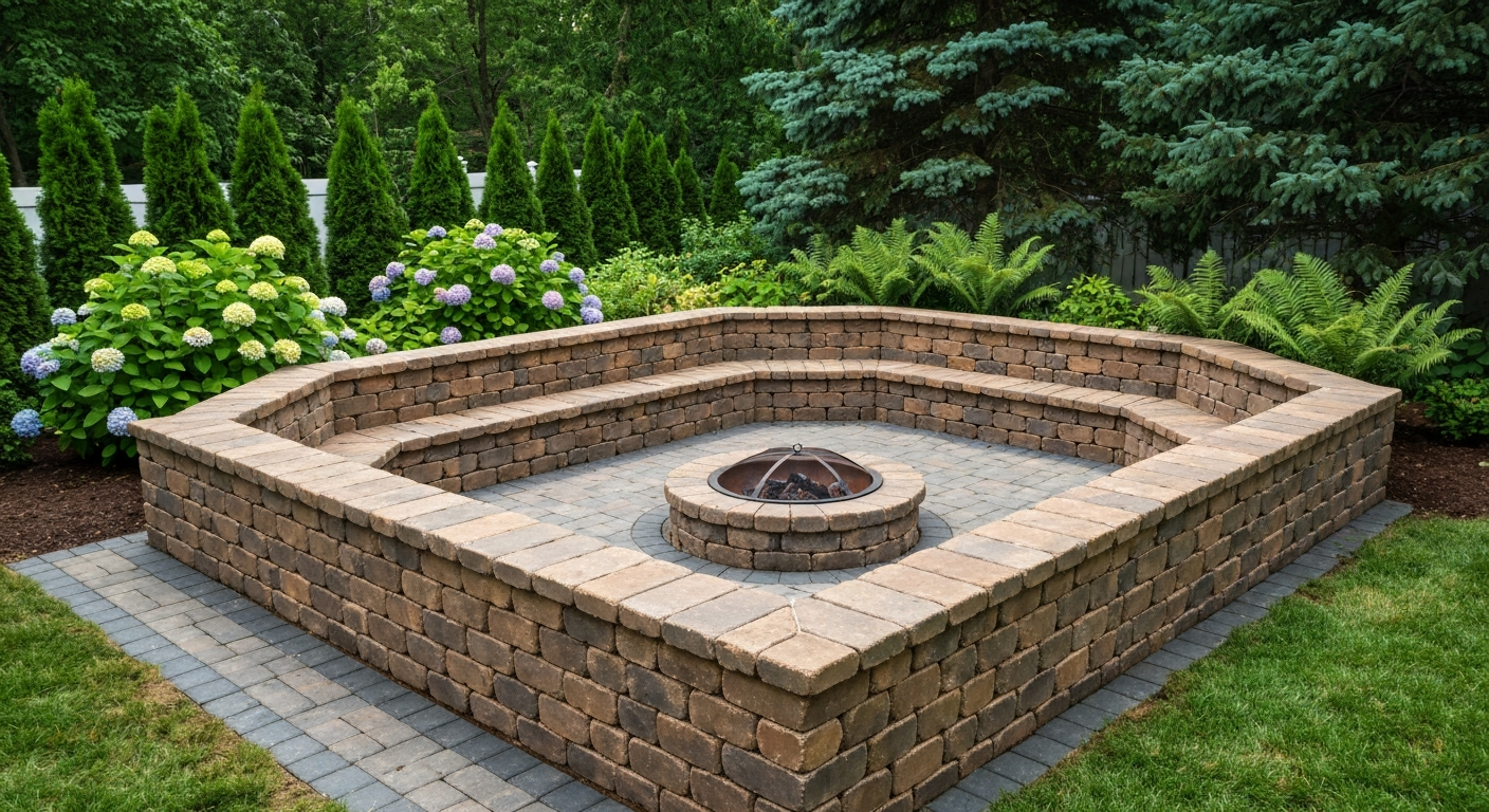 Seat Wall Installation in Farmingville, NY