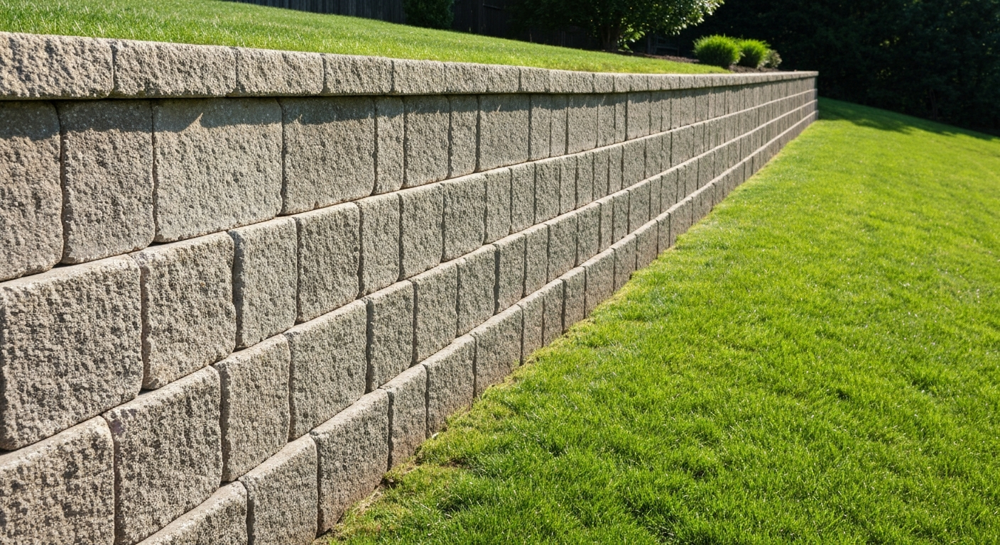 Block Retaining Wall in Farmingville, NY