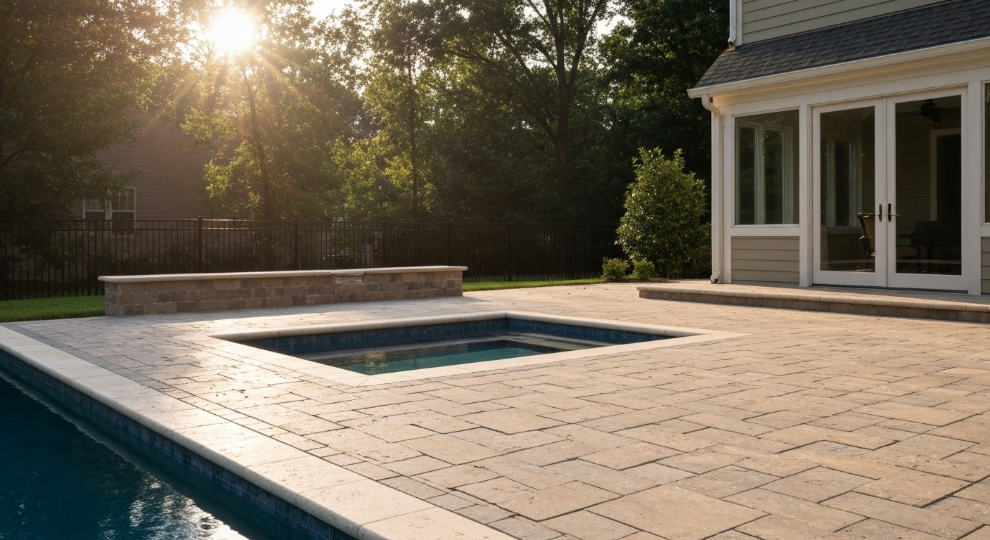 pool patio pavers Suffolk County NY