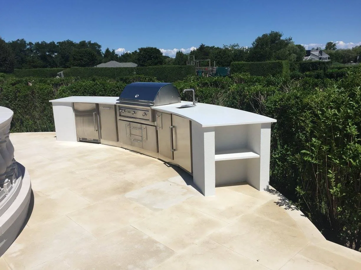 outdoor kitchen installation Suffolk County NY by Perna Masonry