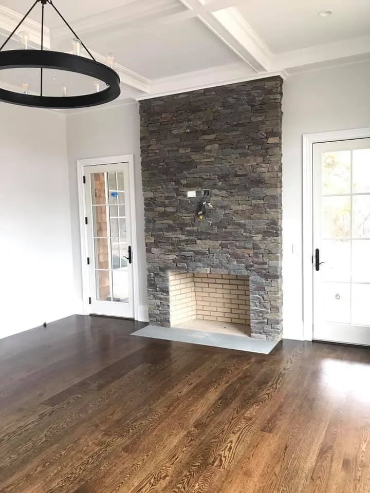 stone fireplace installation Suffolk County NY