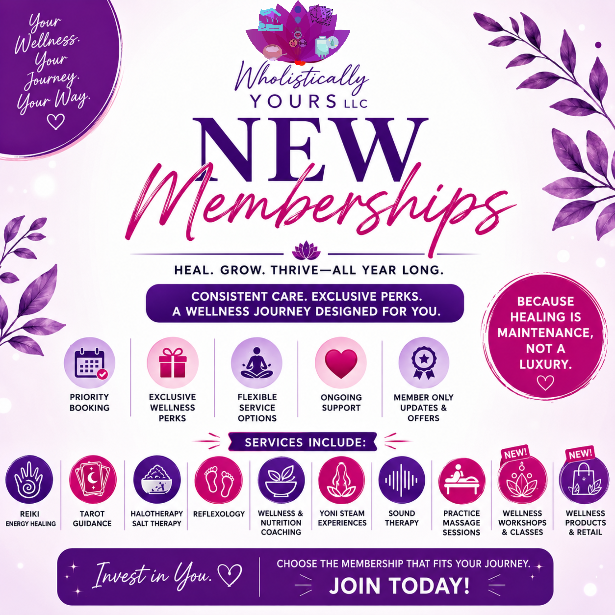 New Memberships Flyer