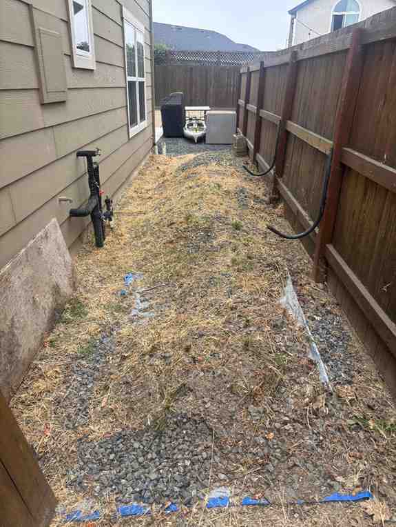 Side Yard Cleanout — after junk removal