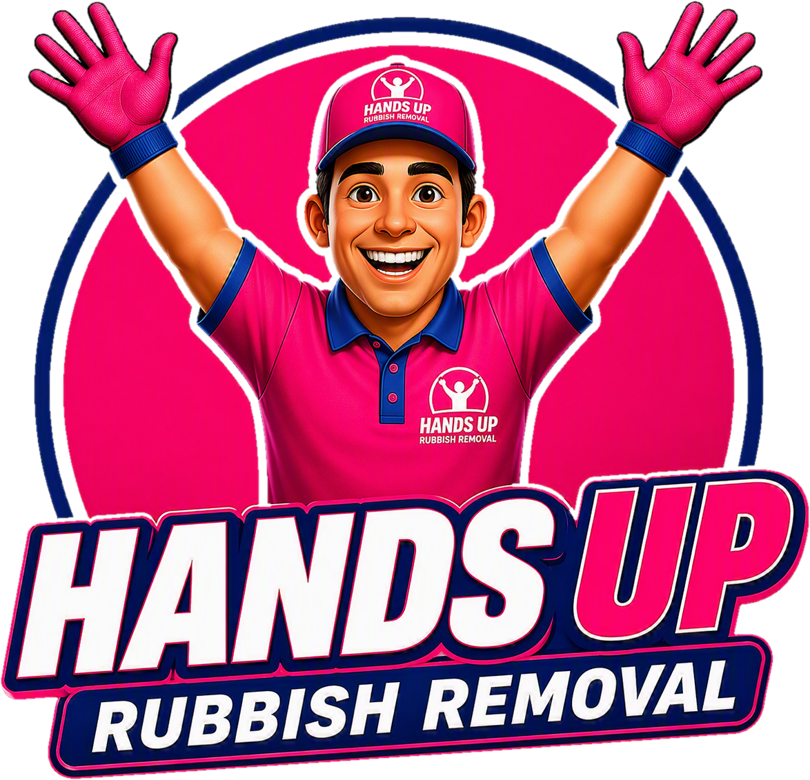 Hands Up Rubbish Removal Logo