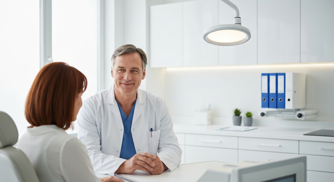 Doctor consulting with patient