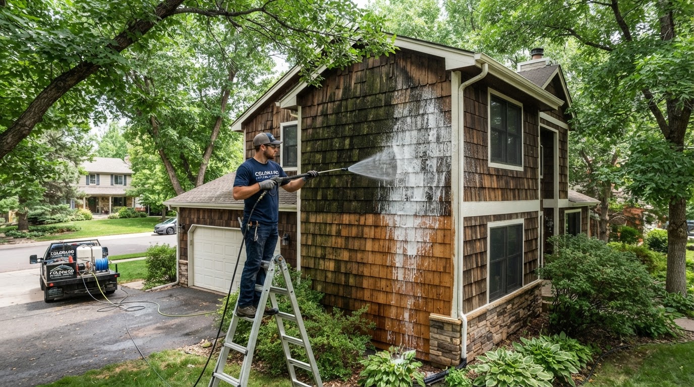 Pressure washing in Centennial, CO