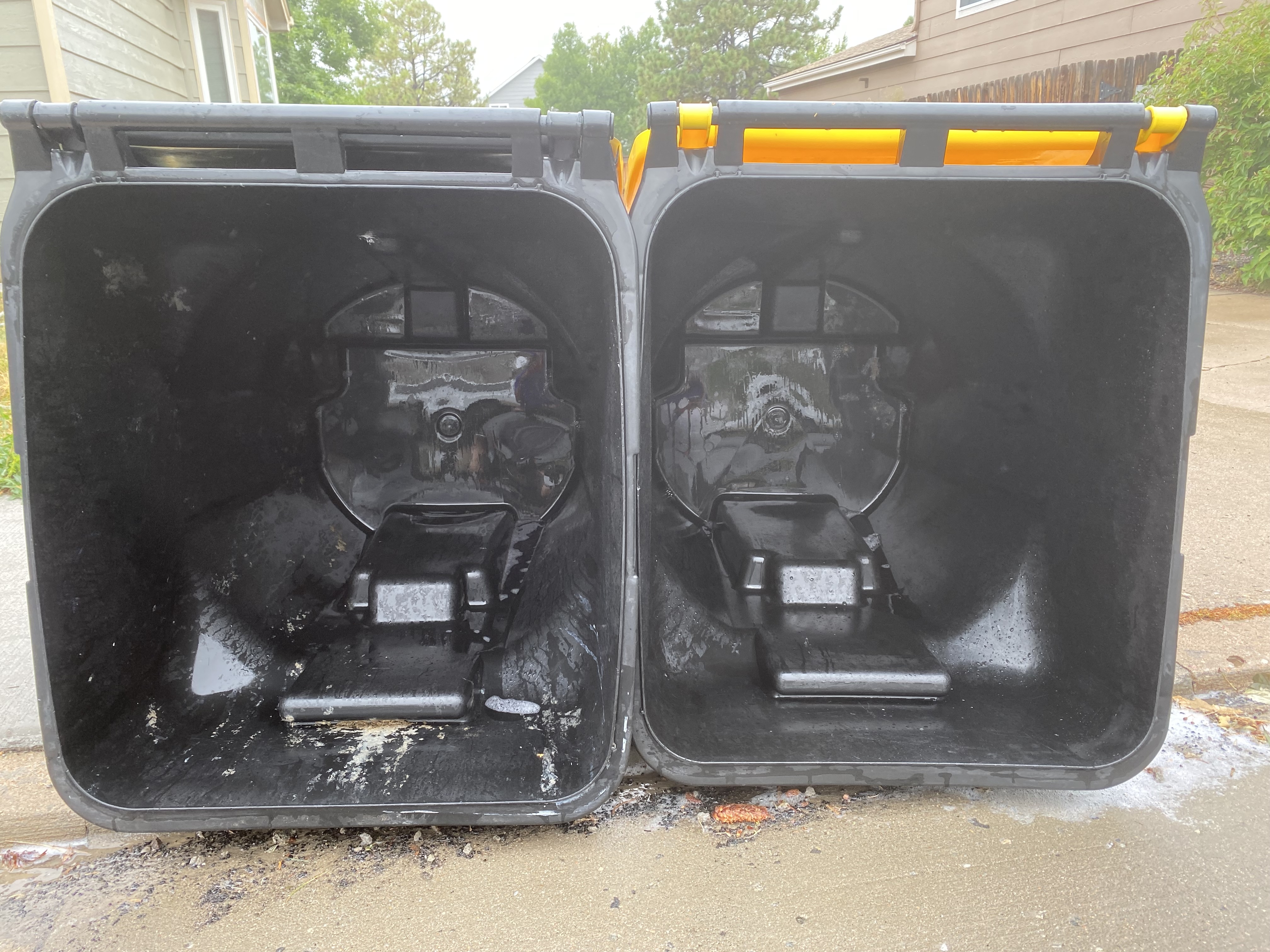 Garbage and Recycling Bins - After