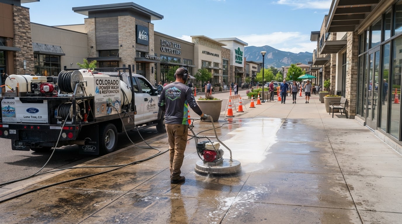 Pressure washing in Lone Tree, CO