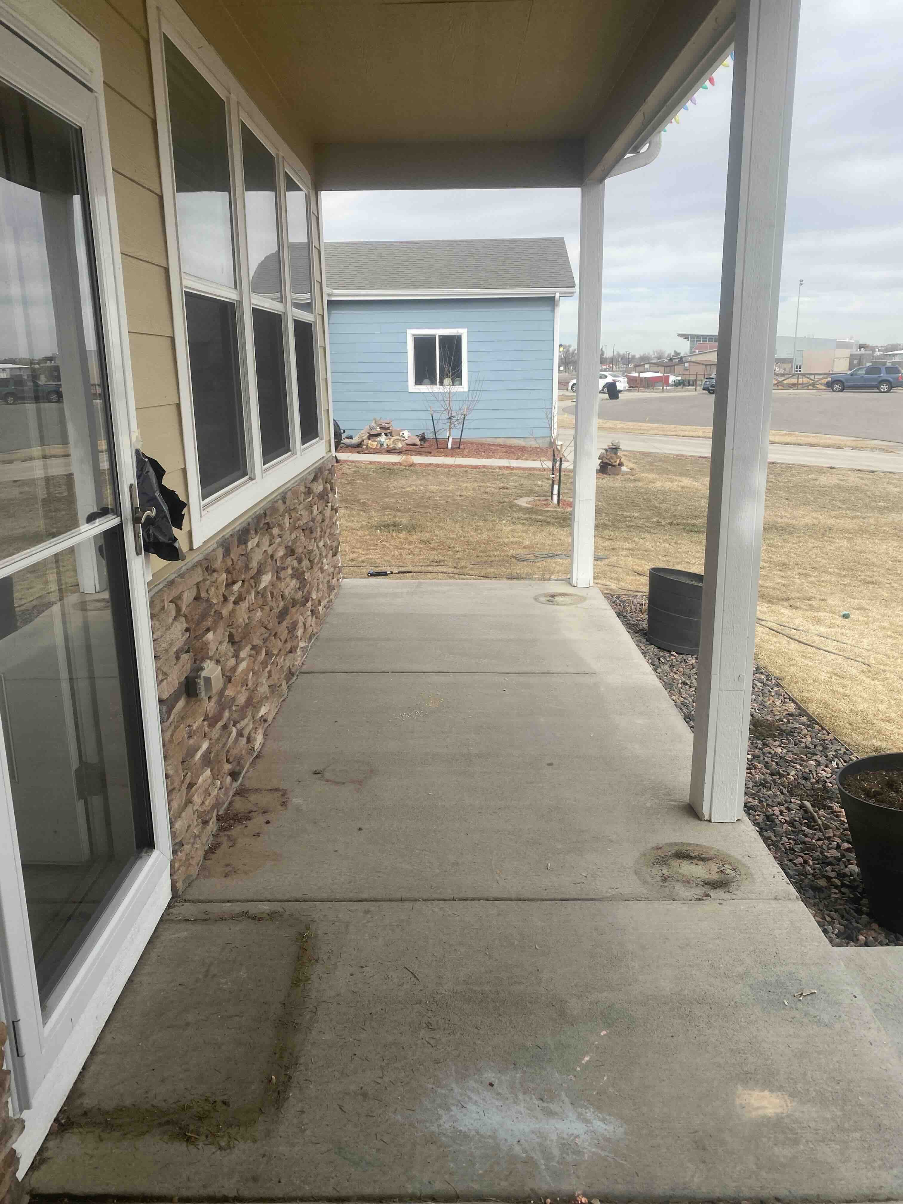 Front Porch Cleaning - Before