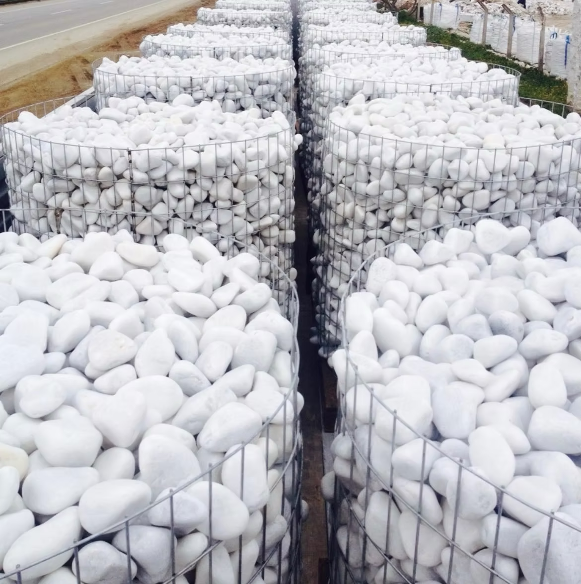 White Pebble Pallets