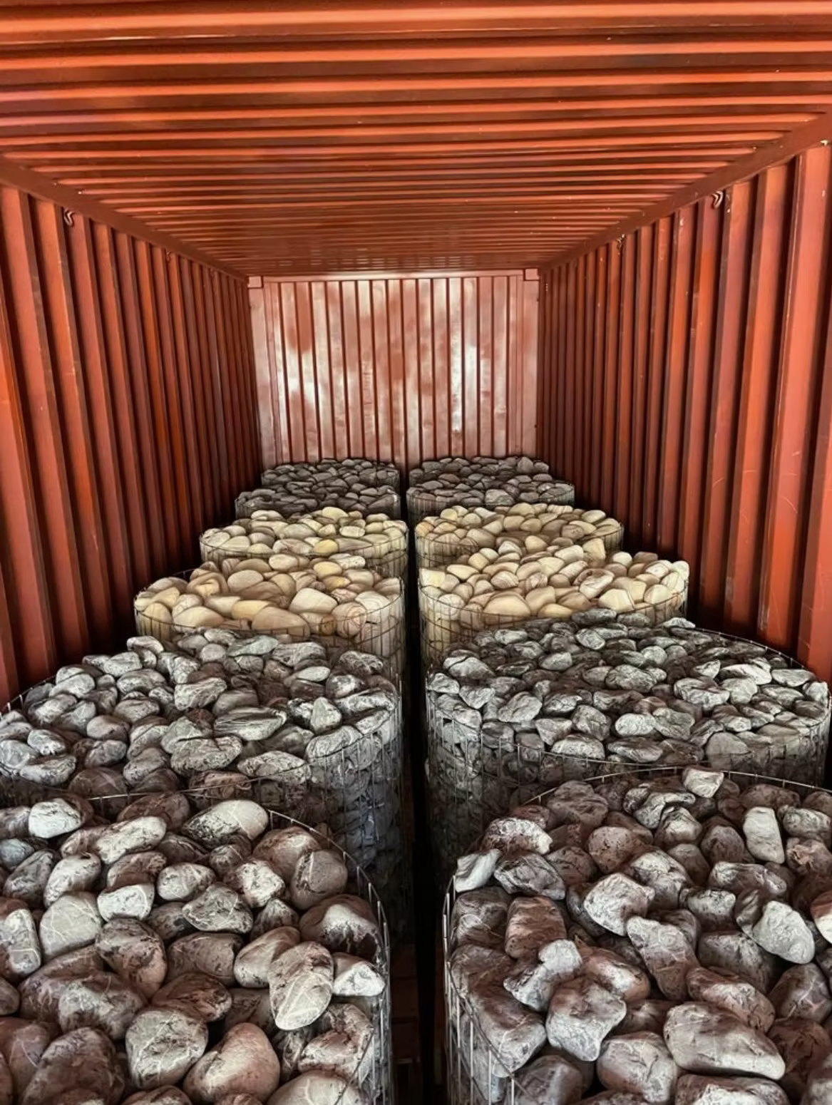 Container of Mixed Pebbles