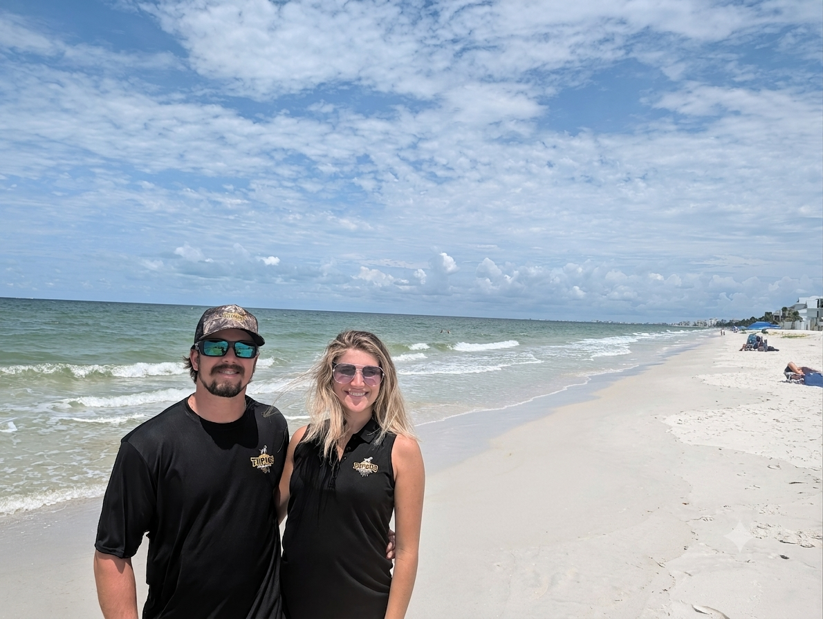 Jack and Alyssa, owners of Top Dog Coatings