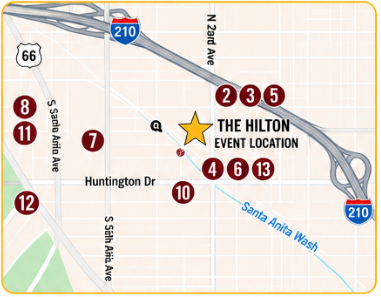 Hotel Locations Map