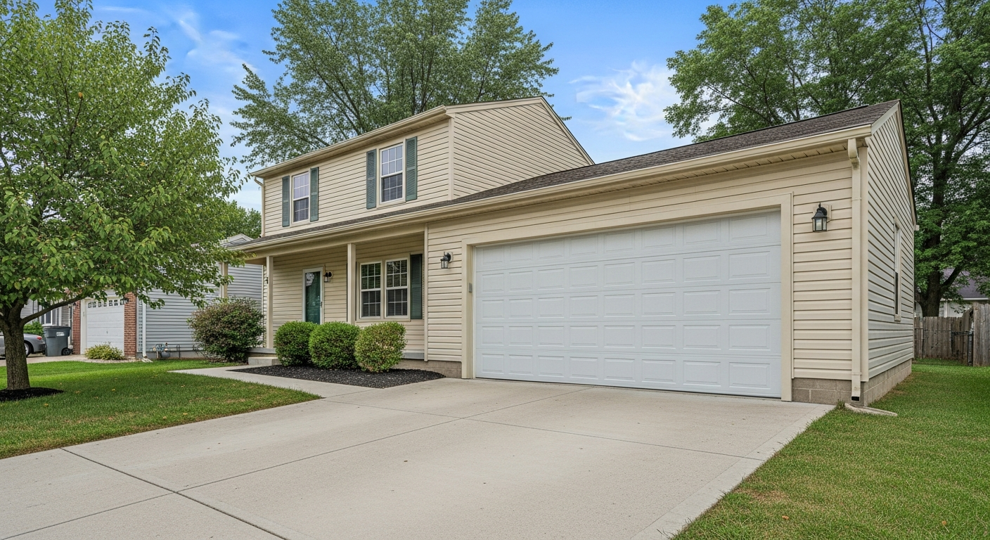 High-quality residential garage door in Dayton, OH