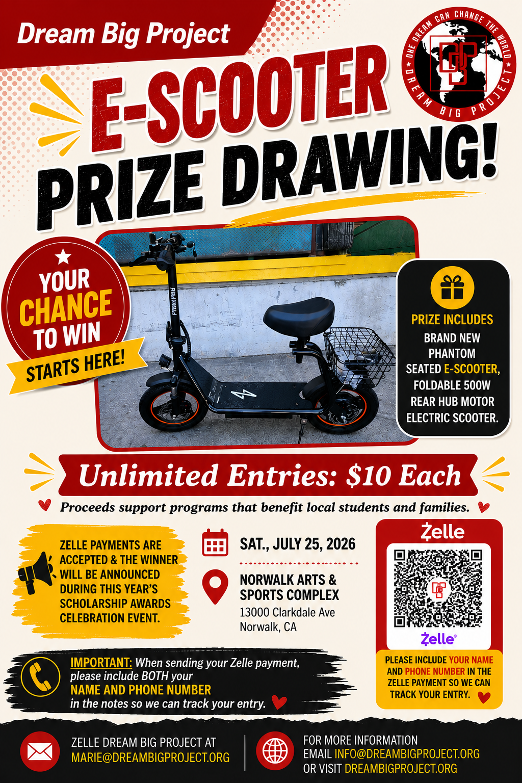 E-Scooter Prize Drawing Flyer