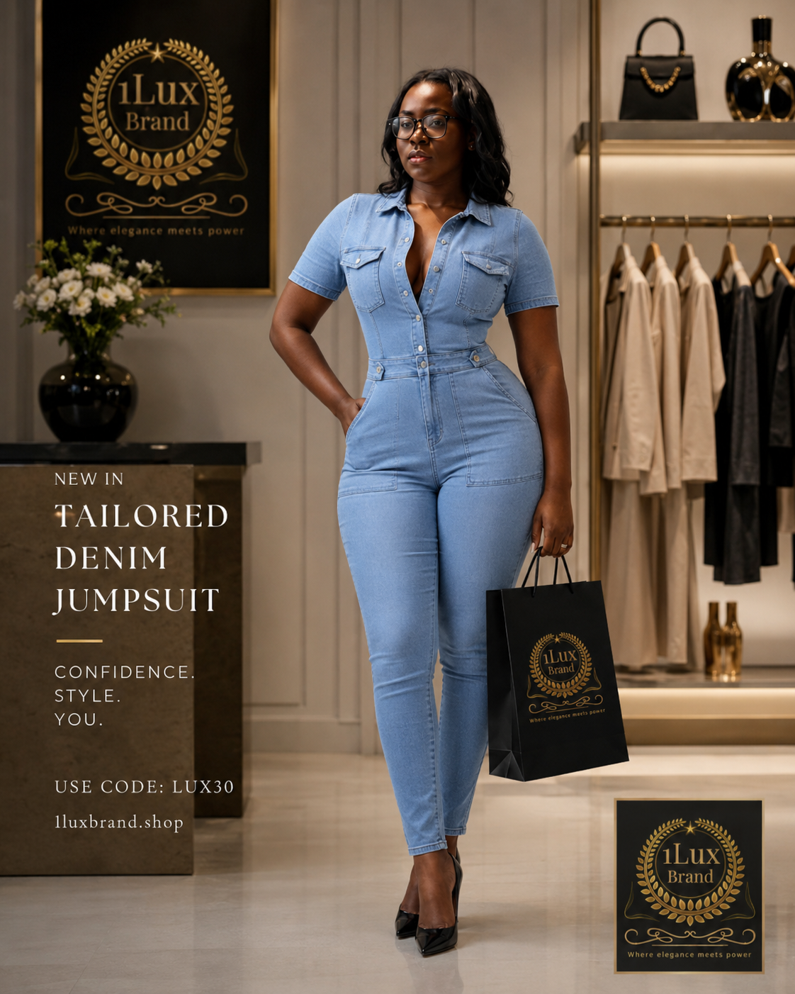 Classic Denim Jumpsuit