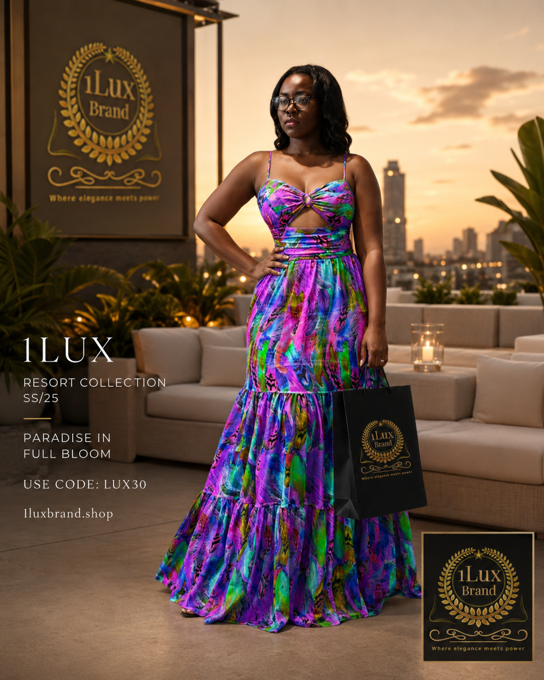 Vibrant Maxi Resort Dress