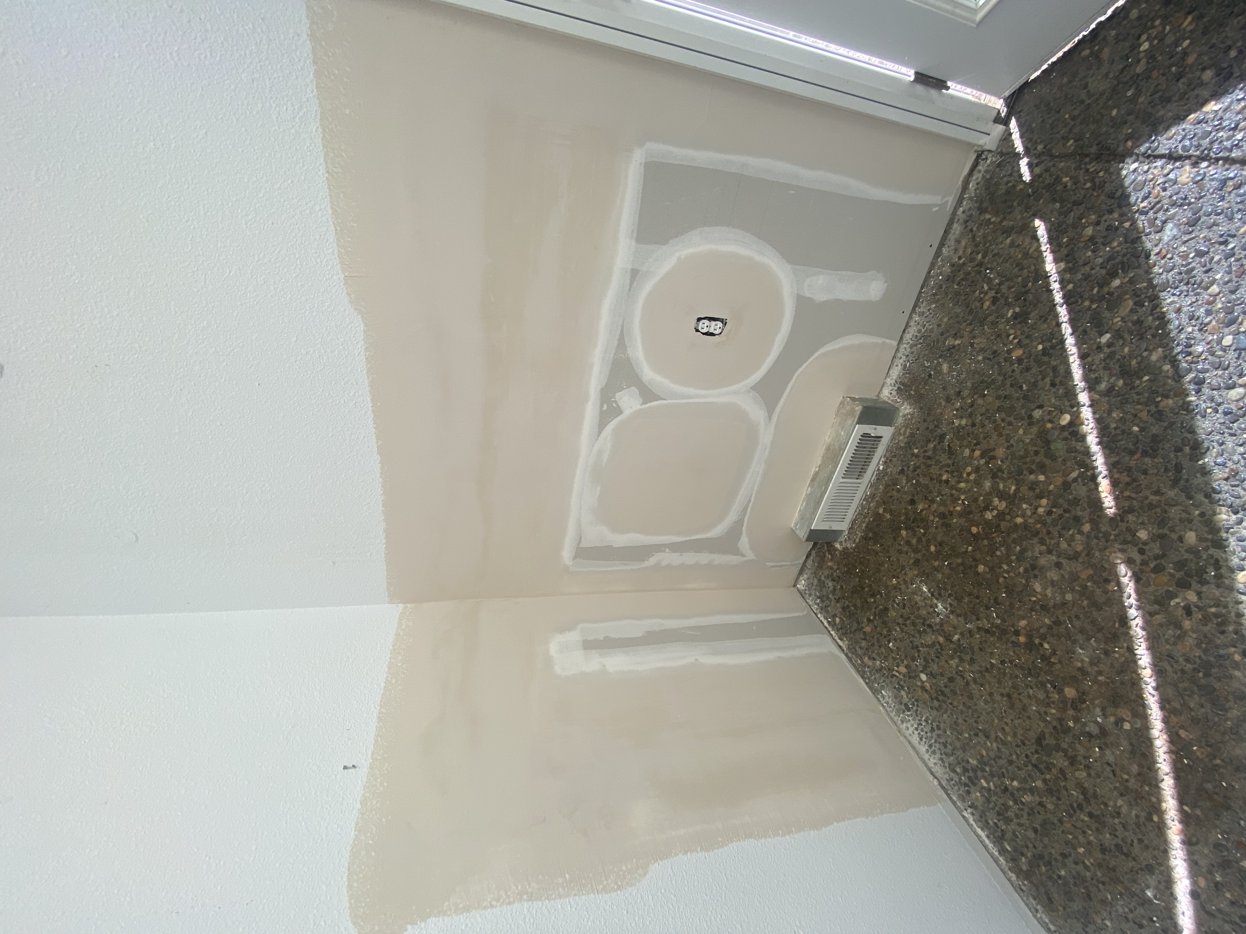 Drywall Wall Repair — before