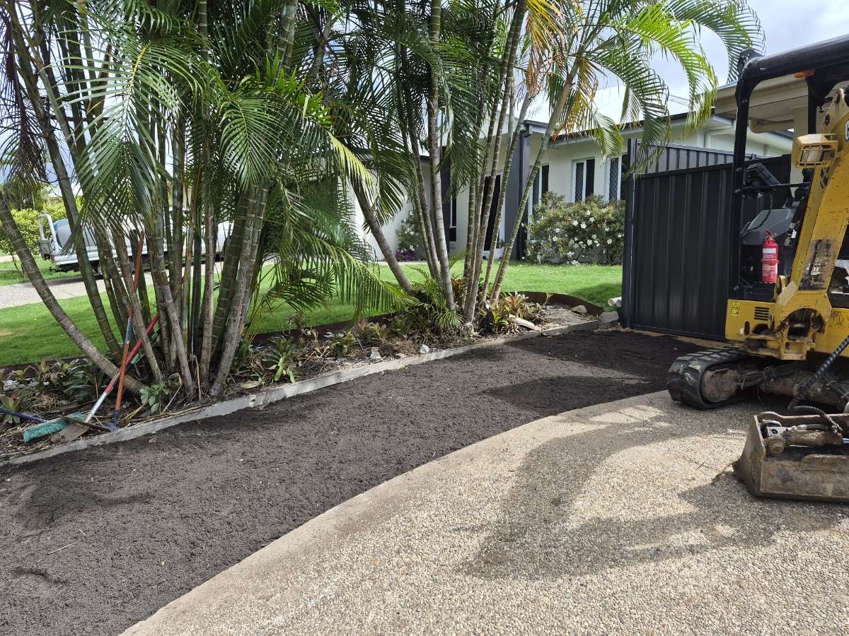 Driveway and excavator job