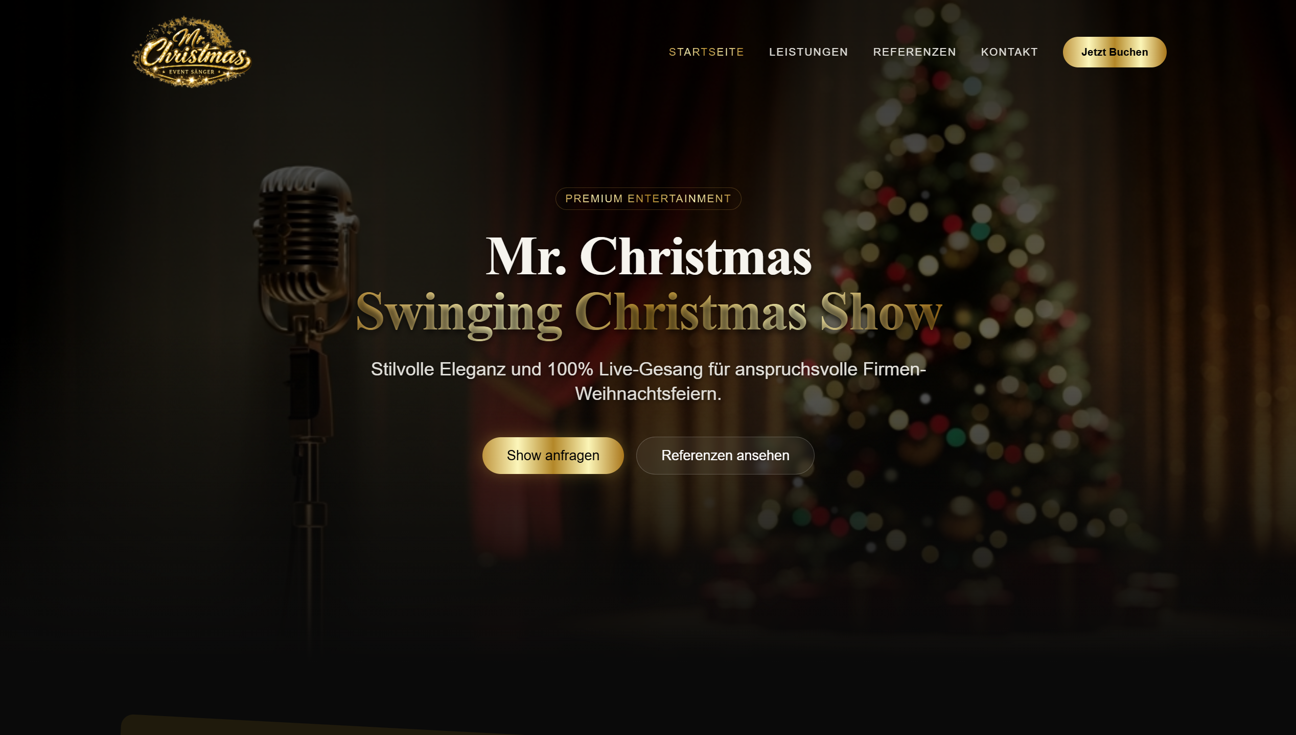 Mr. Christmas neue Website