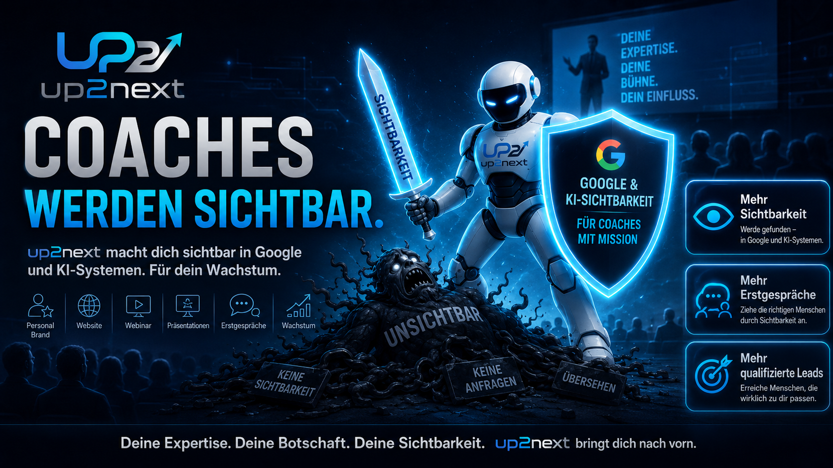 Coaches werden sichtbar - up2next Webdesign