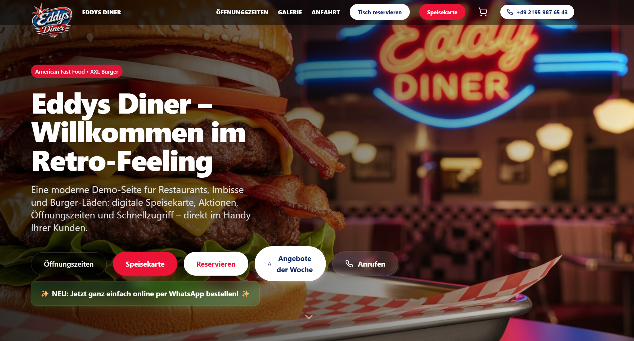 Eddys Diner - Restaurant, Imbiss und Burger-Konzept
