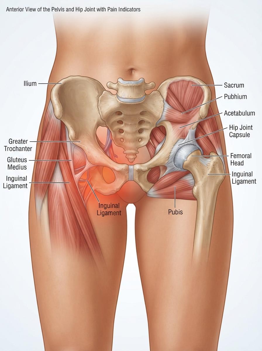 Hip & Pelvis clinical study illustration