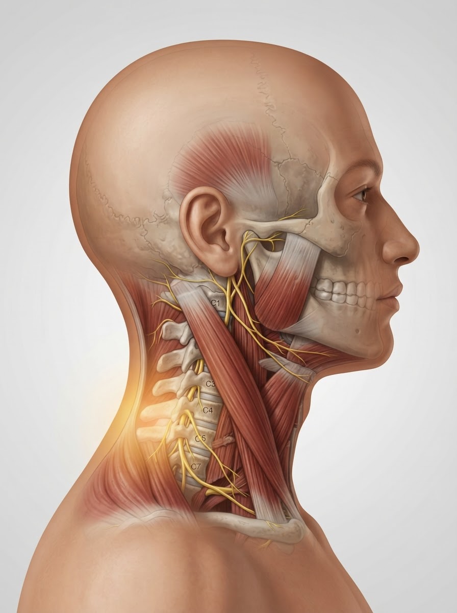 Neck clinical study illustration